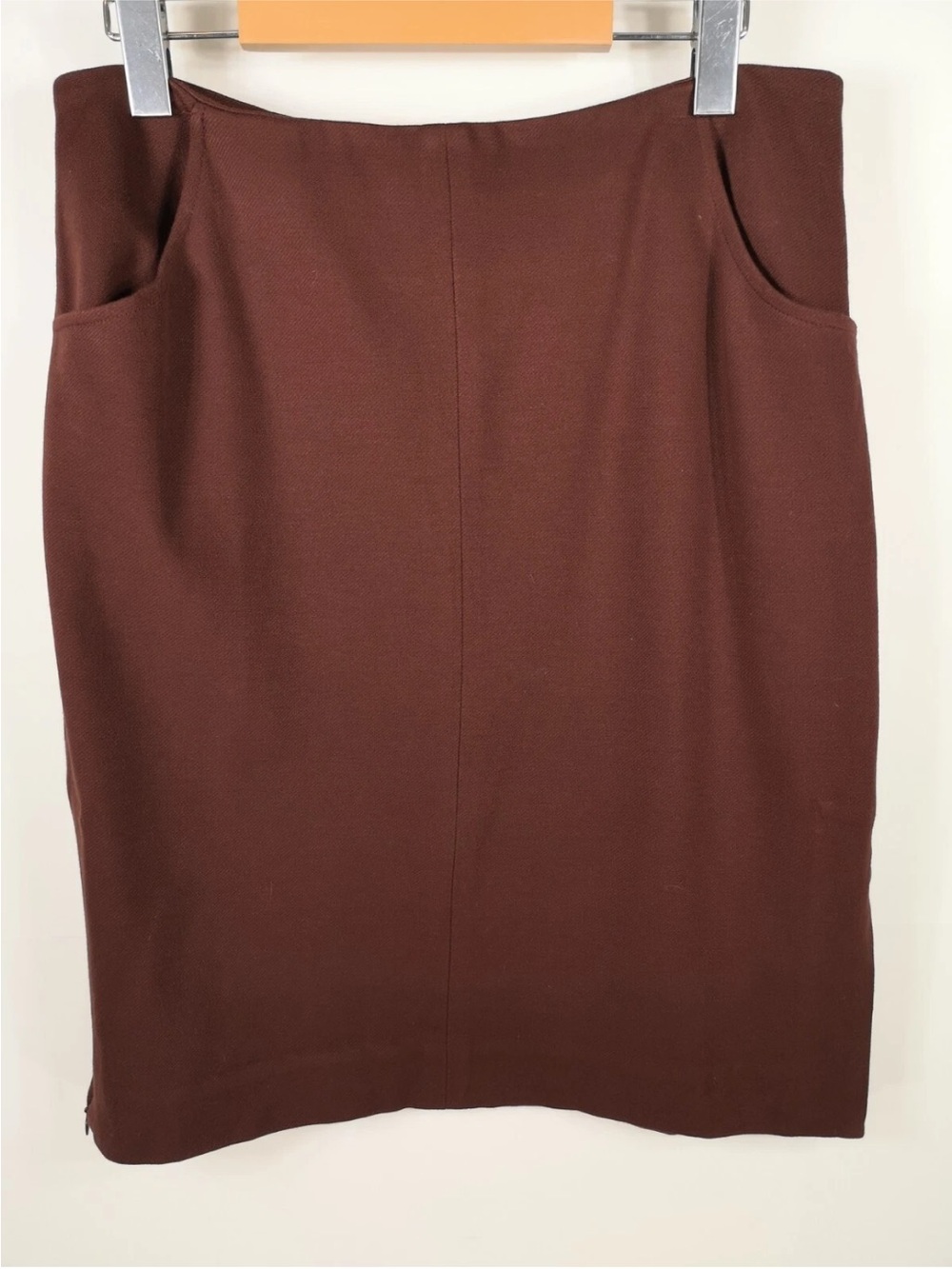 CAbi Chocolate Brown Pencil Skirt